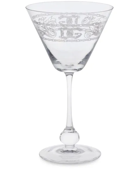 Dolce & Gabbana copa para martini con logo en relieve