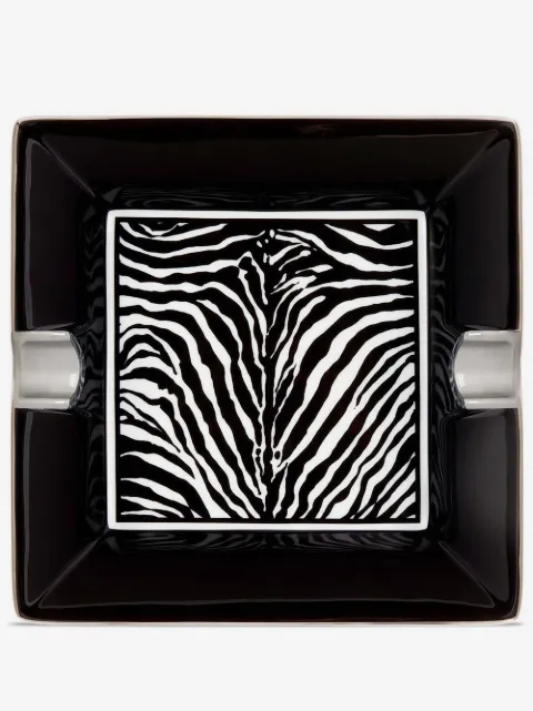 Dolce & Gabbana zebra-print porcelain ash-tray
