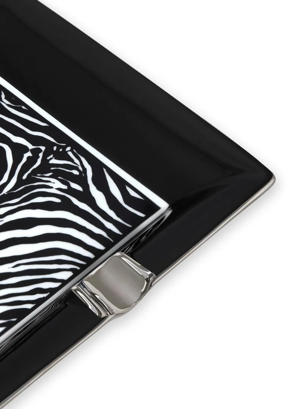 zebra-print porcelain ash-tray