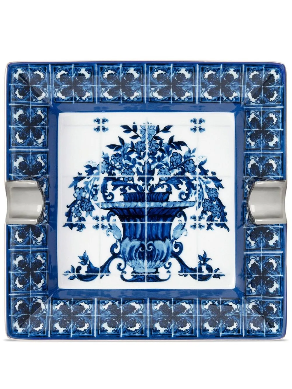 

Dolce & Gabbana contrasting-border porcelain ash-tray - Blue