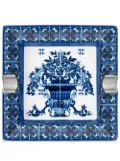 Dolce & Gabbana contrasting-border porcelain ash-tray - Blue