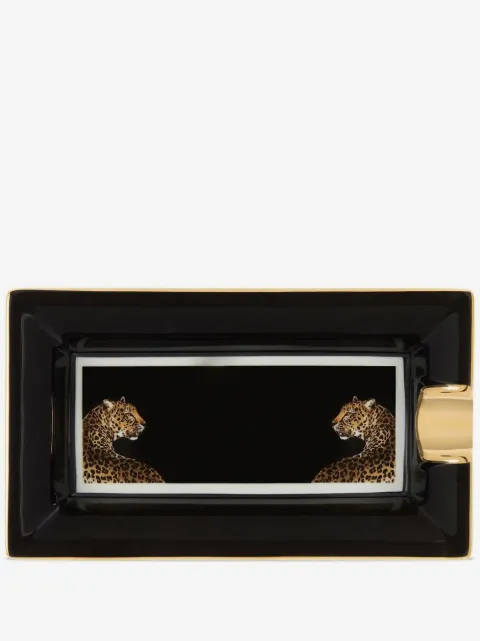 Dolce & Gabbana leopard-print porcelain ash-tray