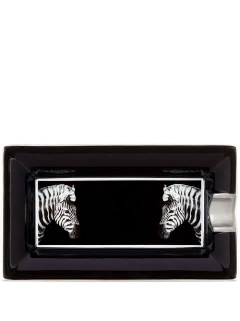 Dolce & Gabbana zebra-print porcelain ash-tray