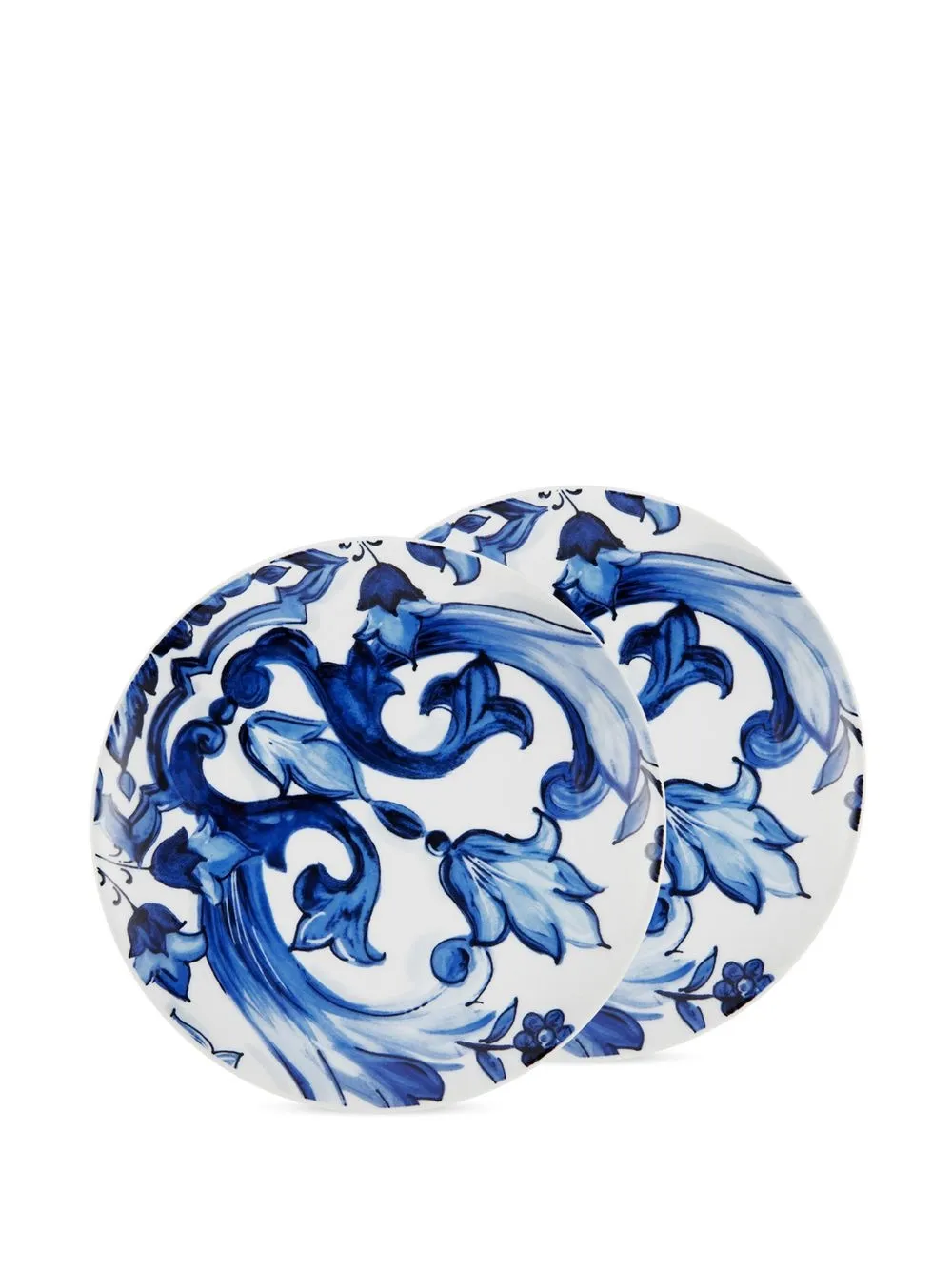 Shop Dolce & Gabbana Porcelain Bread Plates In White