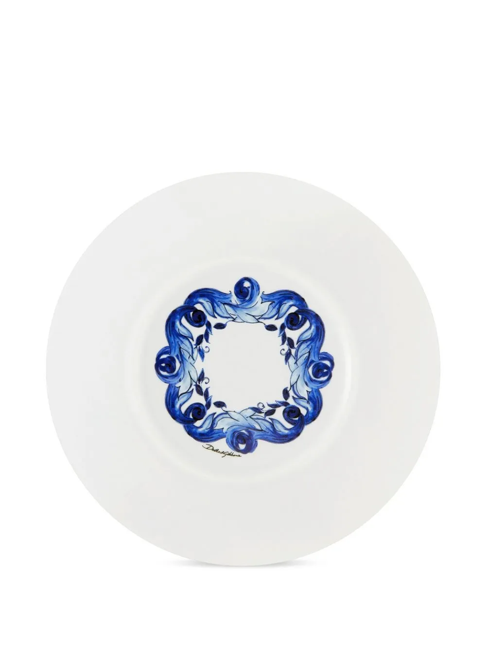 Shop Dolce & Gabbana Porcelain Soup Plates In White