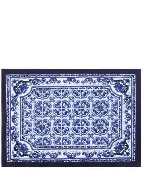 Dolce & Gabbana Blu Mediterraneo-print placemat and napkin set