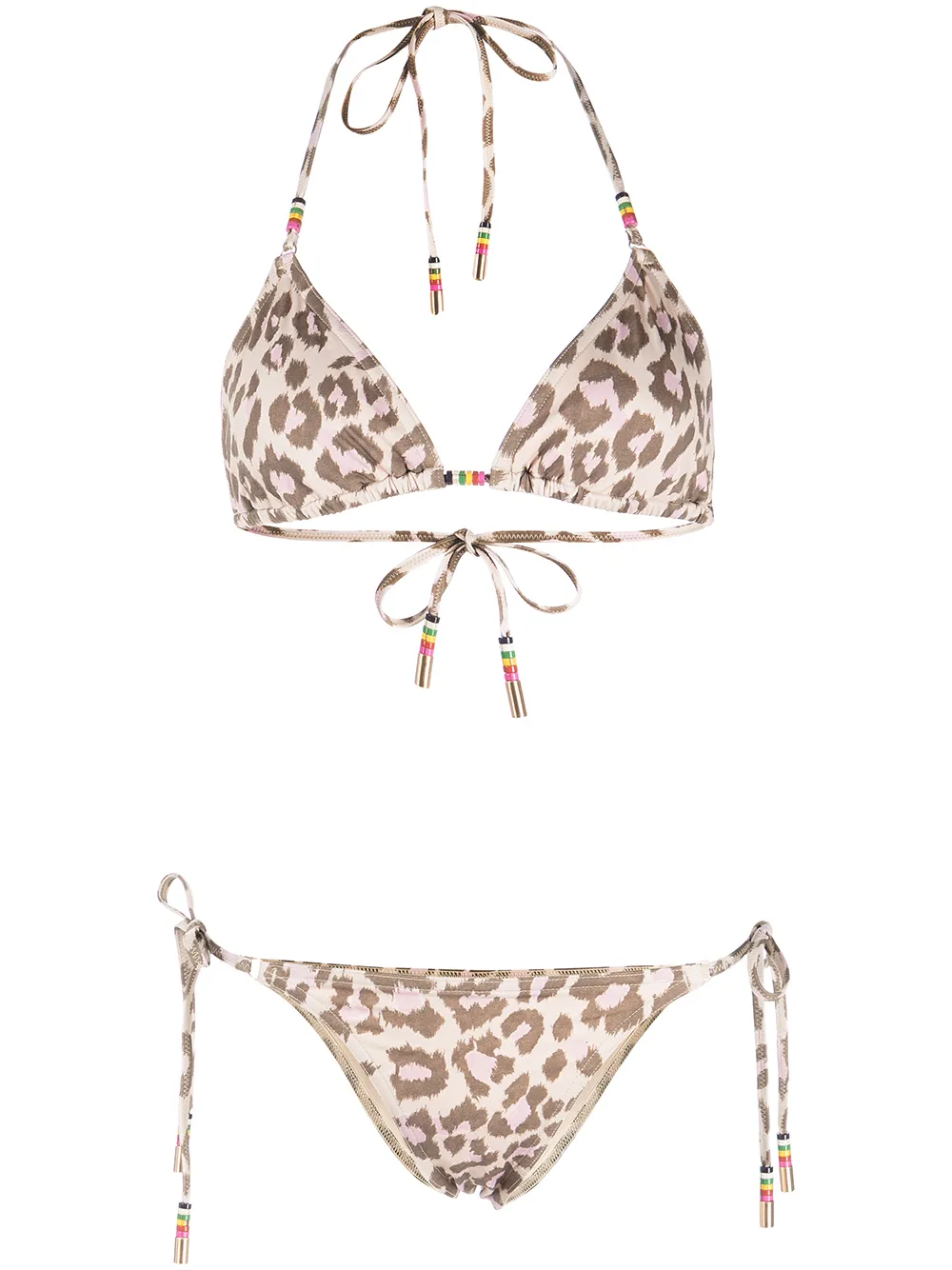 

ZIMMERMANN Jude Mini triangle bikini set - LEOPARD