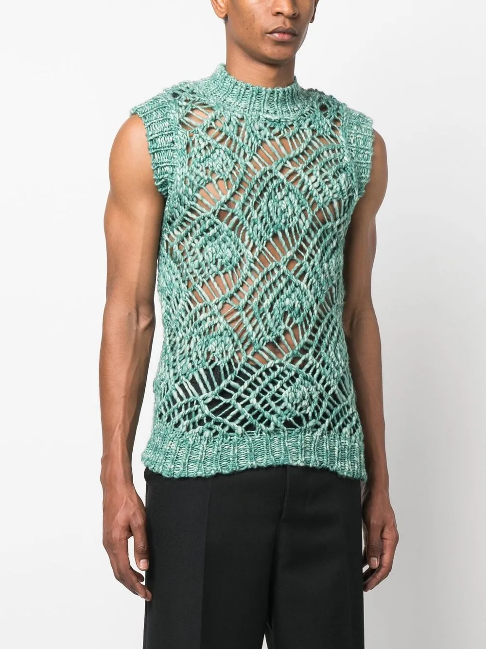 Namacheko open-knit Sweater Vest - Farfetch