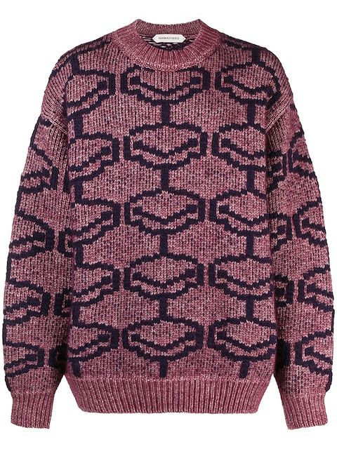 Namacheko geometric-pattern jumper