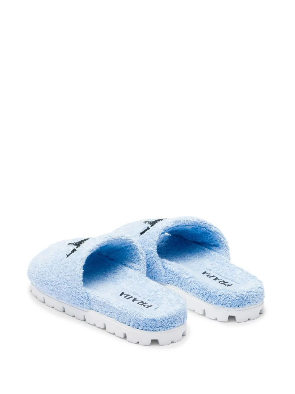 terry cloth prada slides