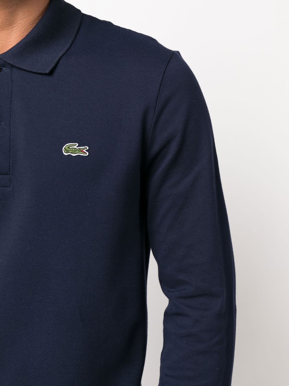classic fit long-sleeved polo shirt — Image 4