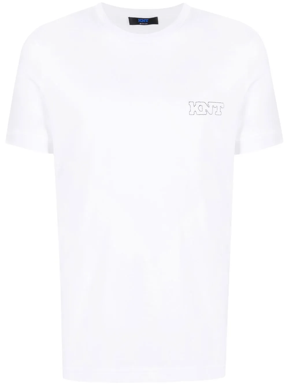 

Kiton playera manga corta con logo estampado - Blanco