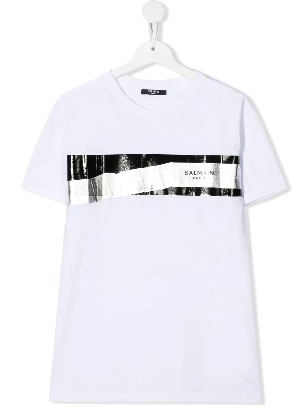 

Balmain Kids TEEN logo-print short-sleeve T-shirt - White