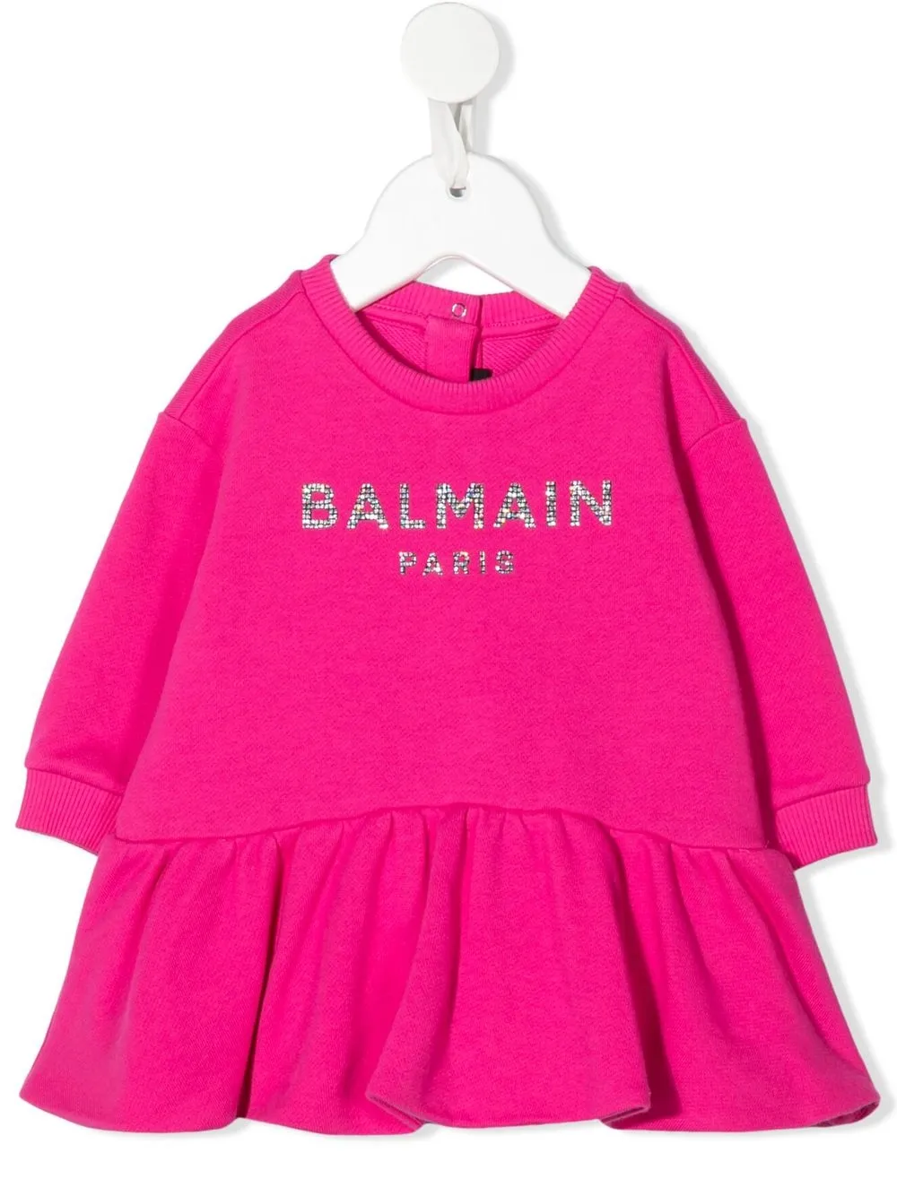 

Balmain Kids vestido casual con logo estampado - Rosado