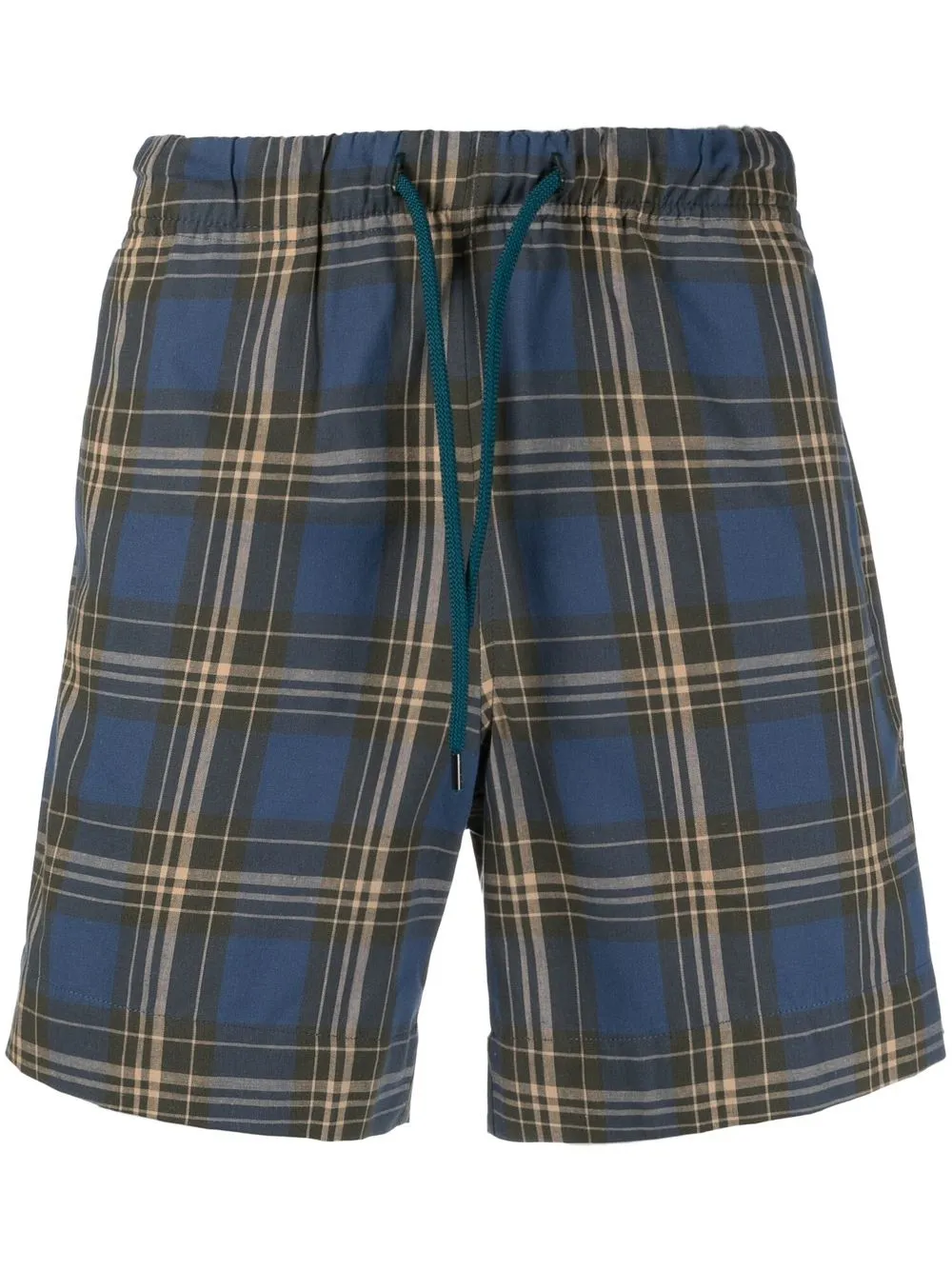 

PS Paul Smith plaid-check deck shorts - Blue