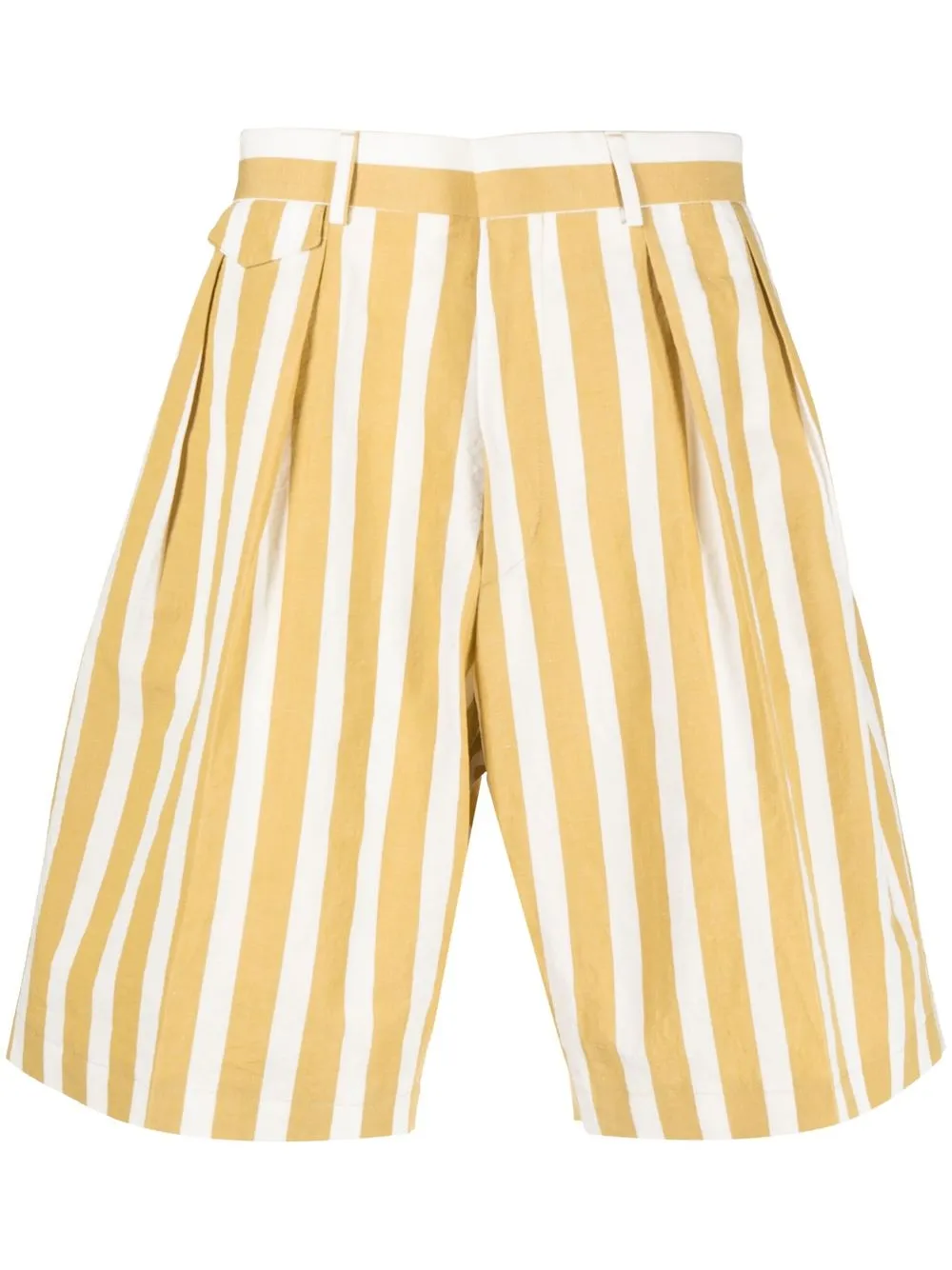 

Paul Smith bermudas con rayas estampadas - Amarillo
