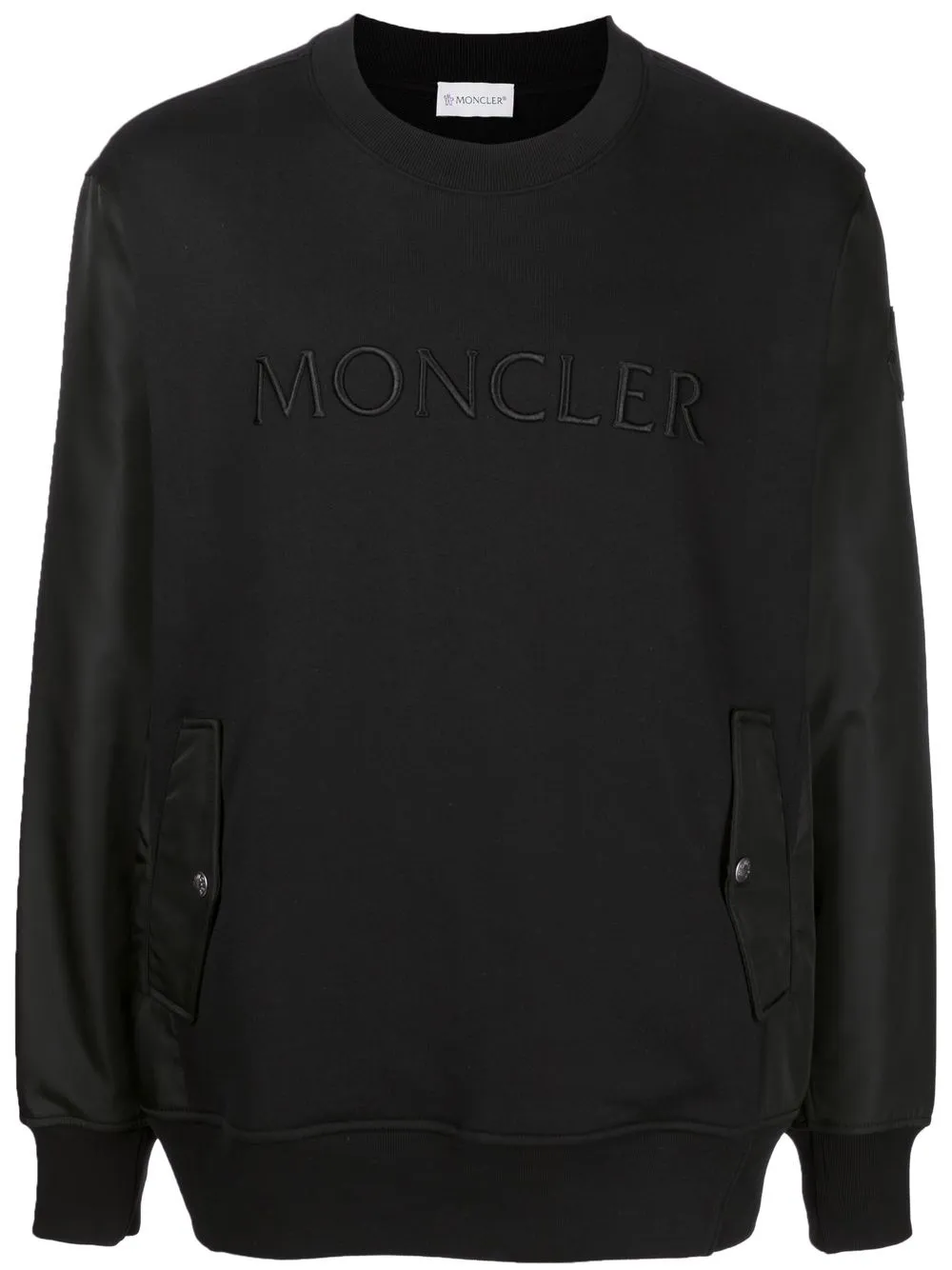 

Moncler logo-print cotton sweatshirt - Black