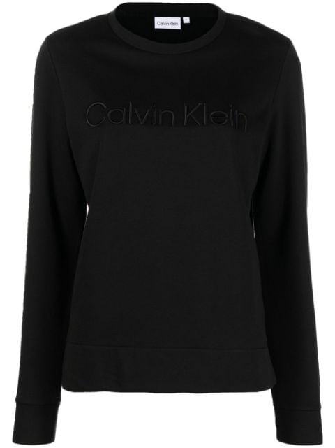 Calvin Klein embroidered-logo detail sweatshirt