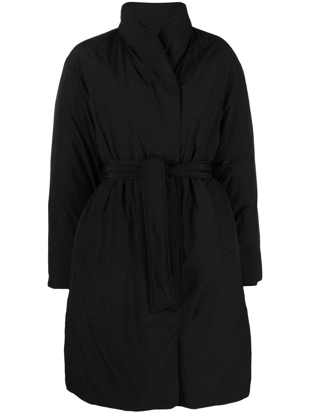 Calvin Klein Feather Down Puffer Coat In Black