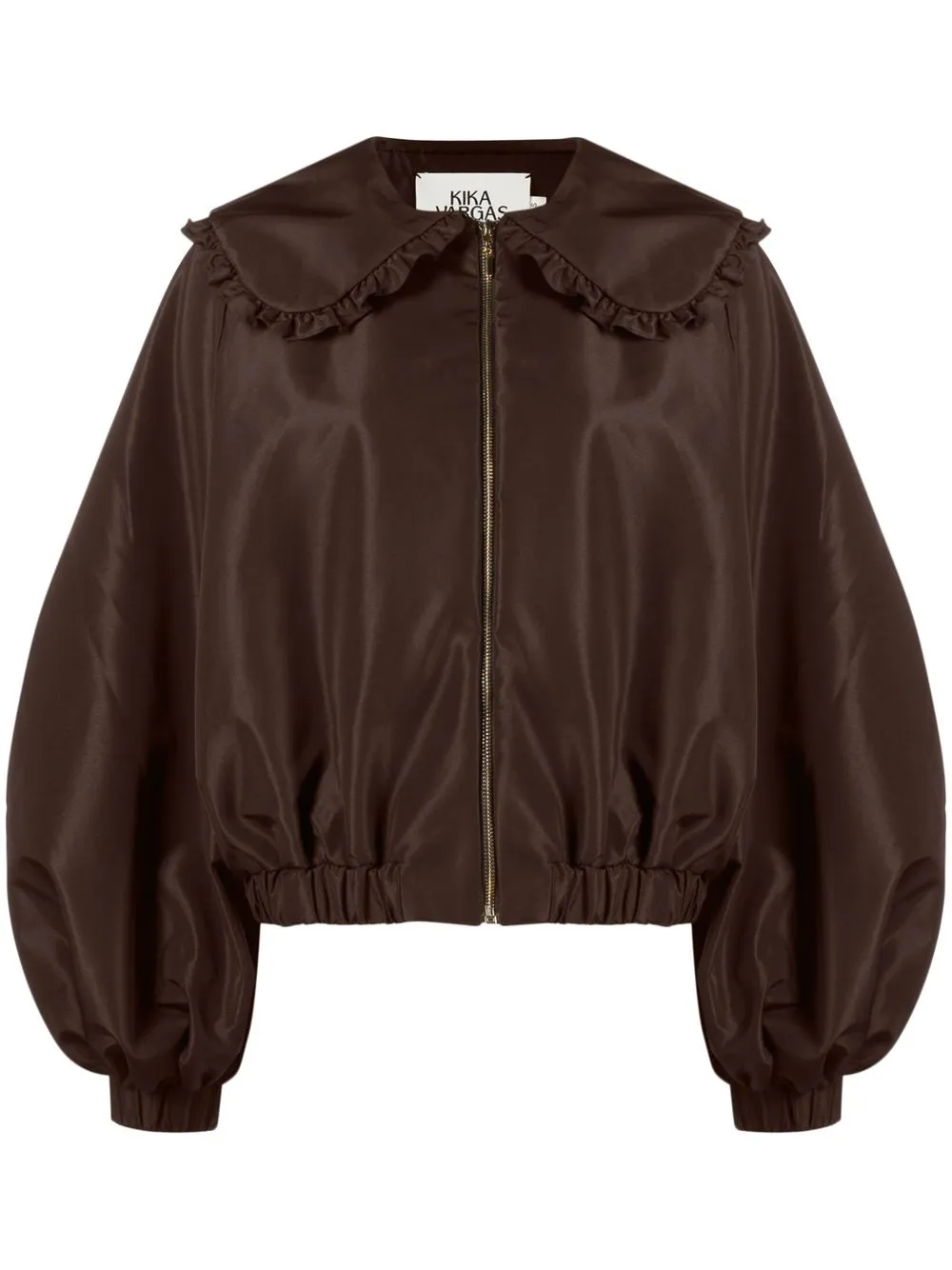 Kika Vargas Brown Agnes Bomber Jacket | ModeSens