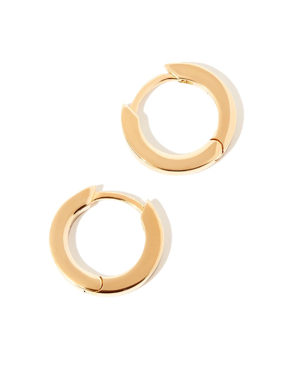 Shop Hatton Labs Small Edge Hoop Earrings In Gold