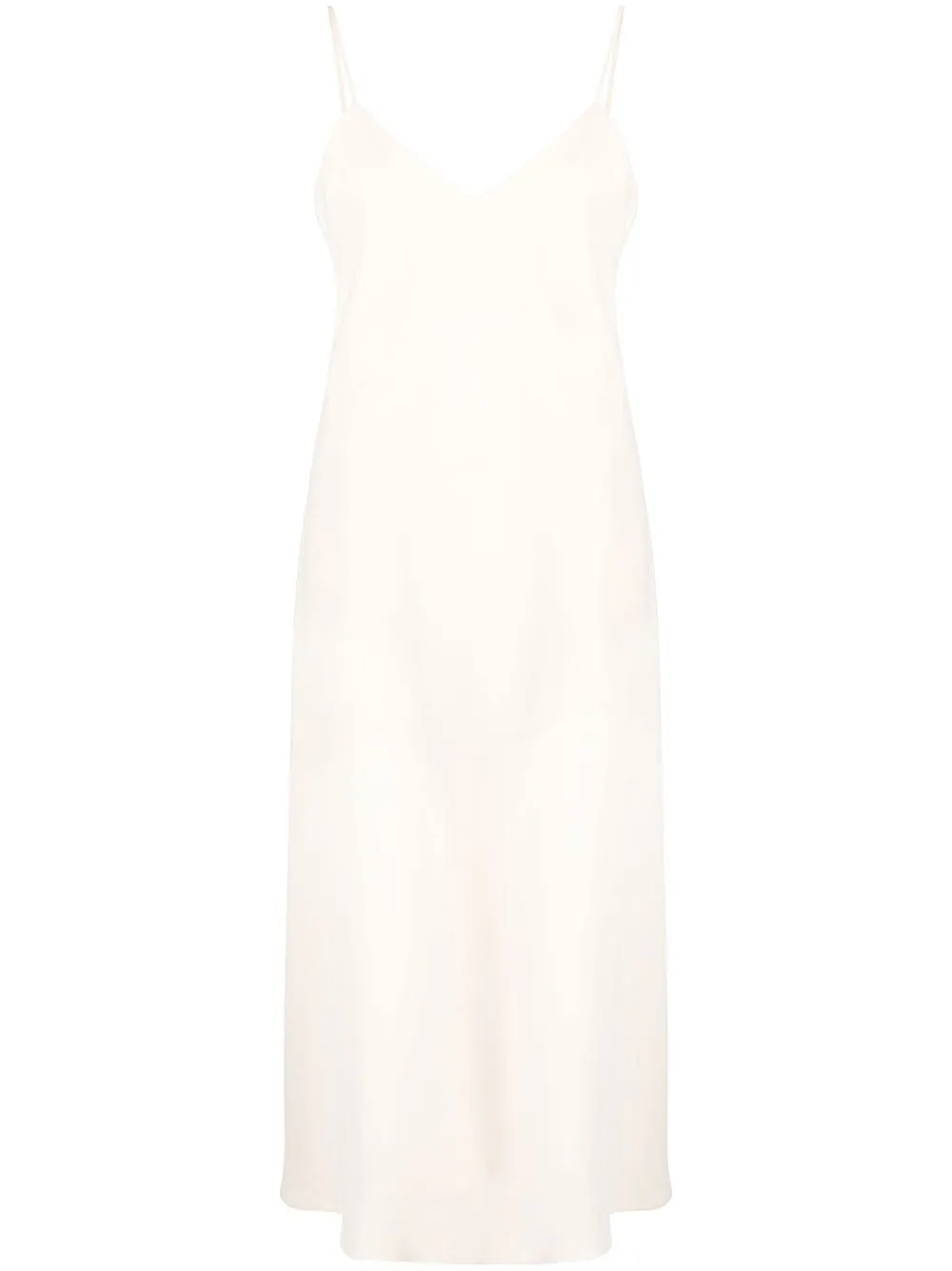 

12 STOREEZ slip dress midi - Neutro