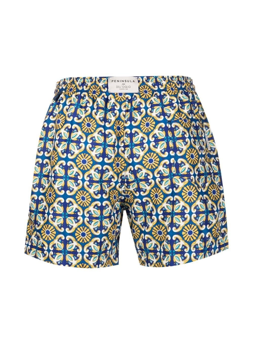 PENINSULA SWIMWEAR Zwembroek met tegelprint - Blauw