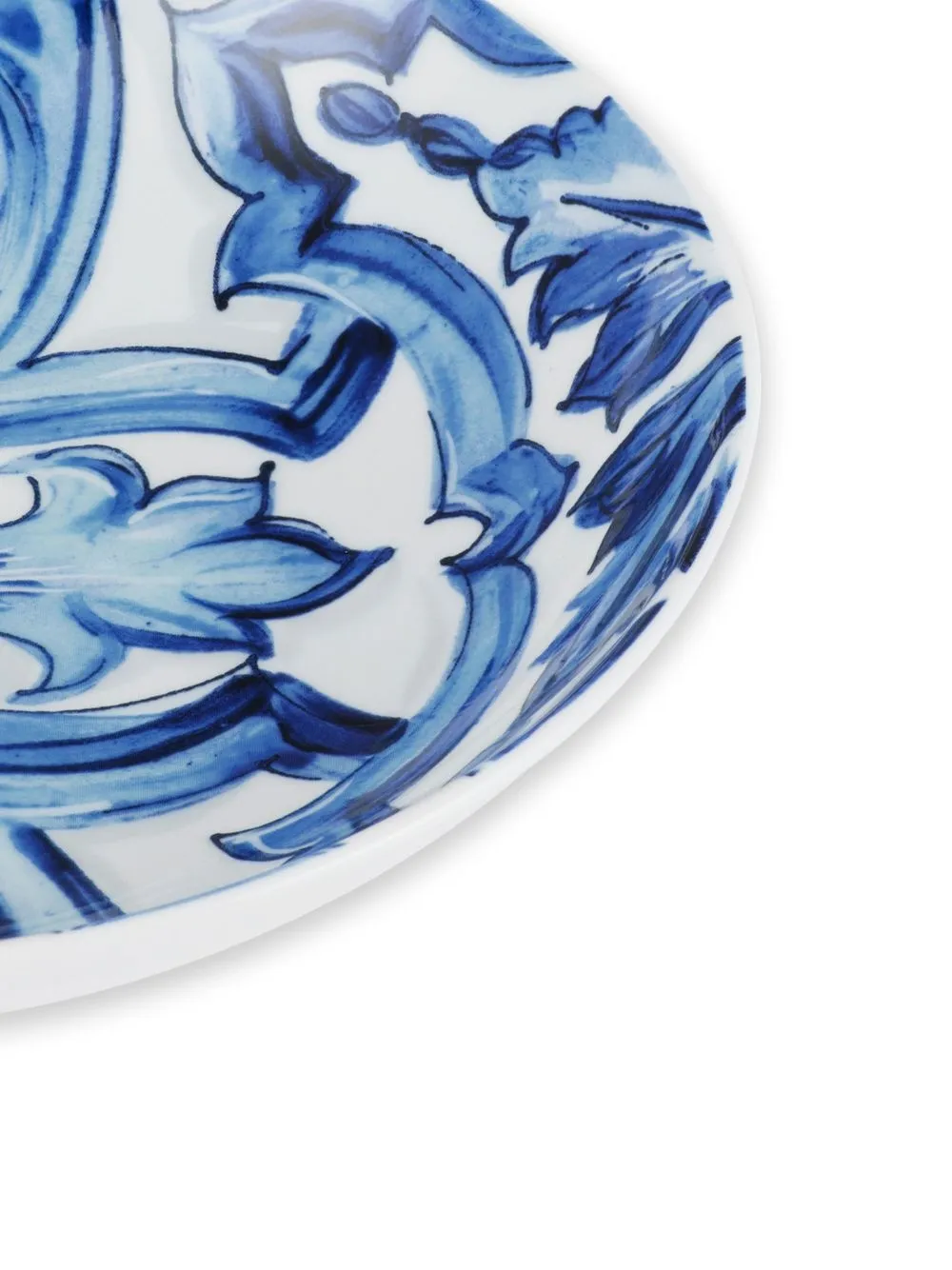 Shop Dolce & Gabbana Porcelain Soup Plates In White