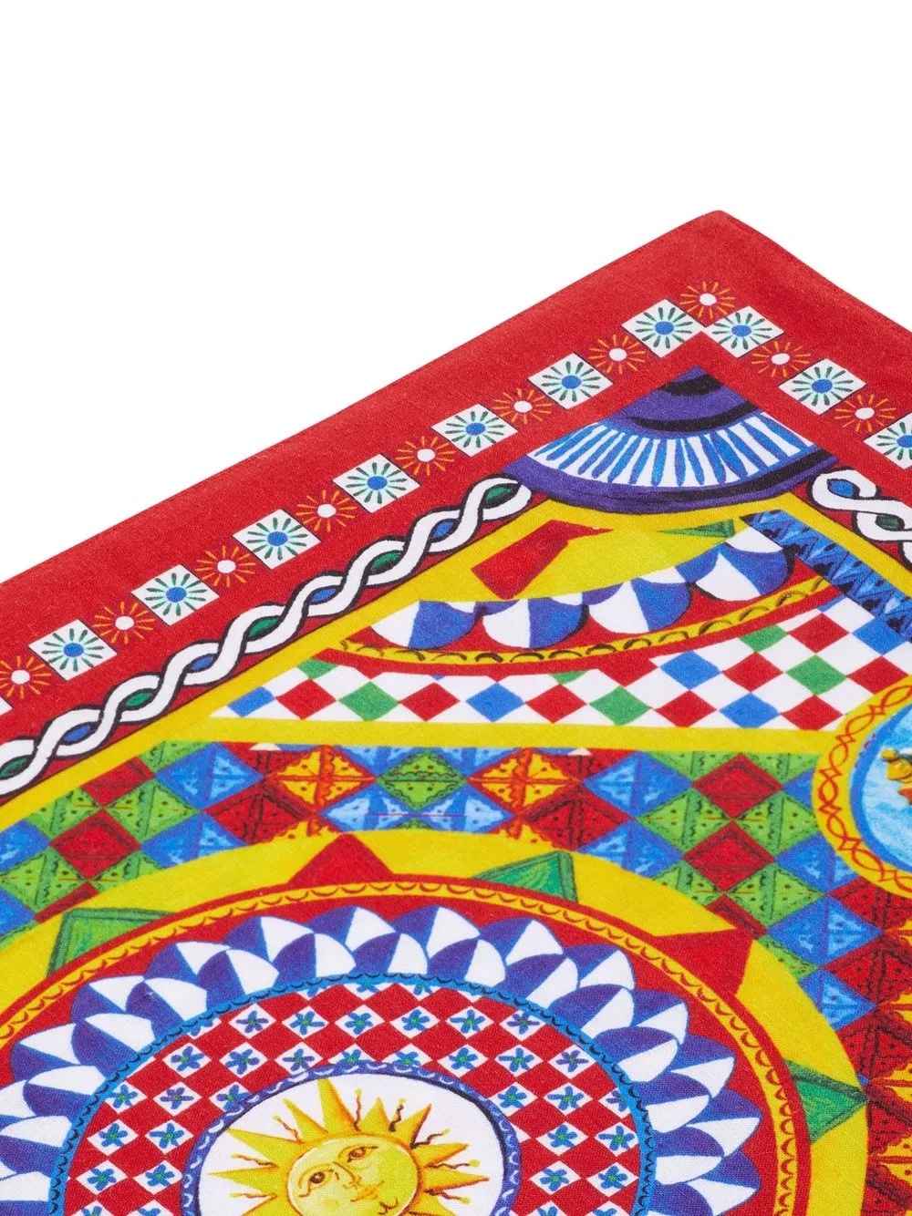  Dolce & Gabbana Platzset Und Serviette Mit Carretto Print   Rot 