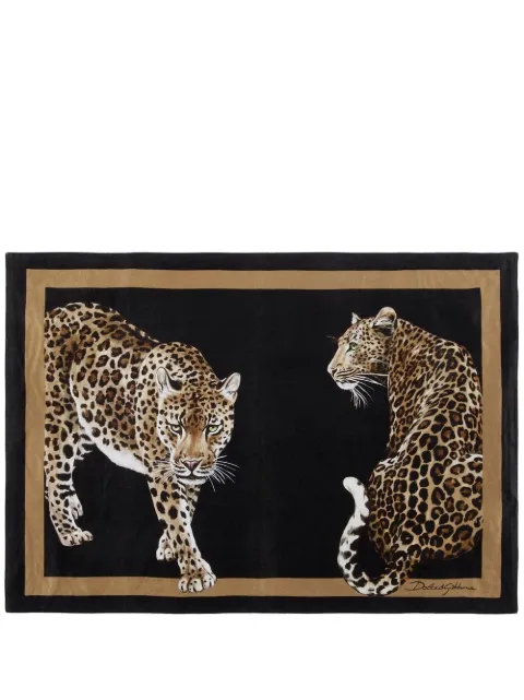 Dolce & Gabbana tiger-print placemat and napkin set
