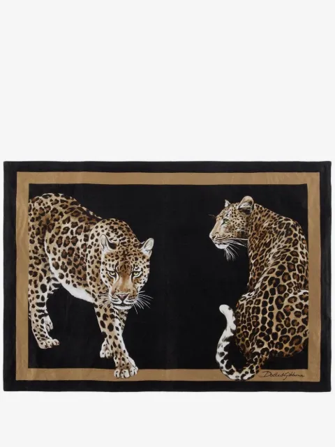 Dolce & Gabbana tiger-print placemat napkin (set of two)