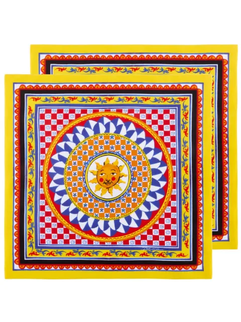 Dolce & Gabbana Carretto-print linen napkins pack