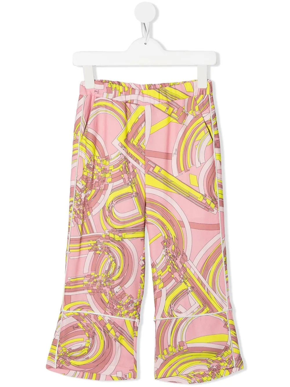 

PUCCI Junior pantalones casuales con estampado gráfico - Rosado