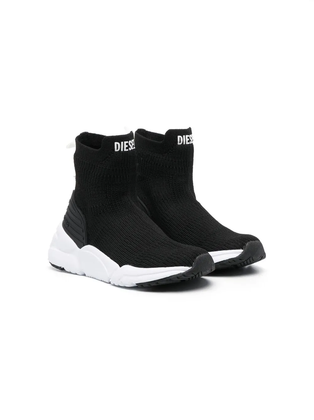 

Diesel Kids Millenium sock-ankle sneakers - Black