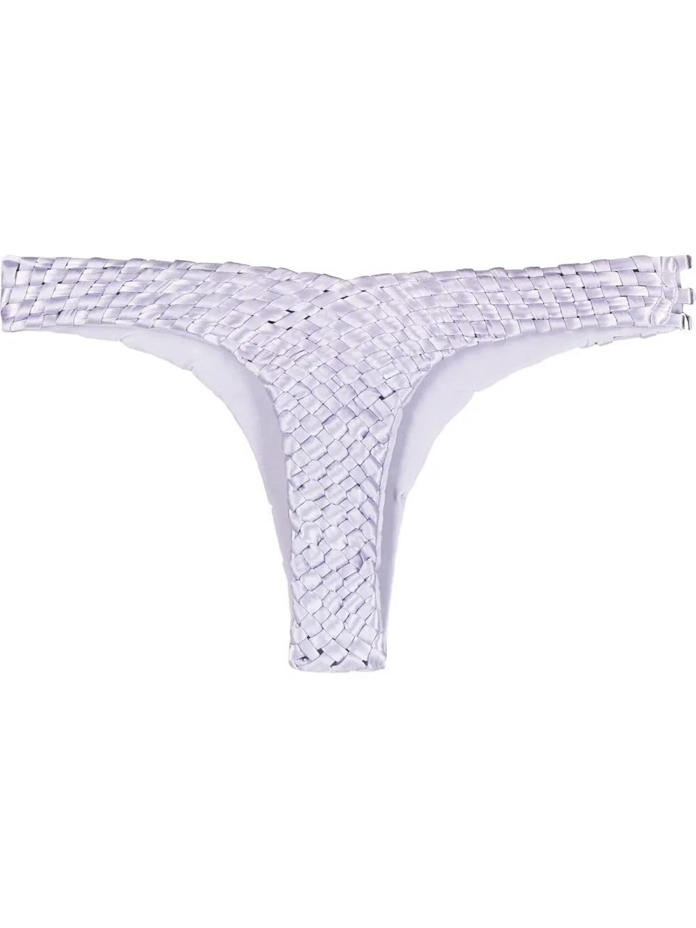 

Isa Boulder bikini bottom Fullweave con satén stretch - Morado