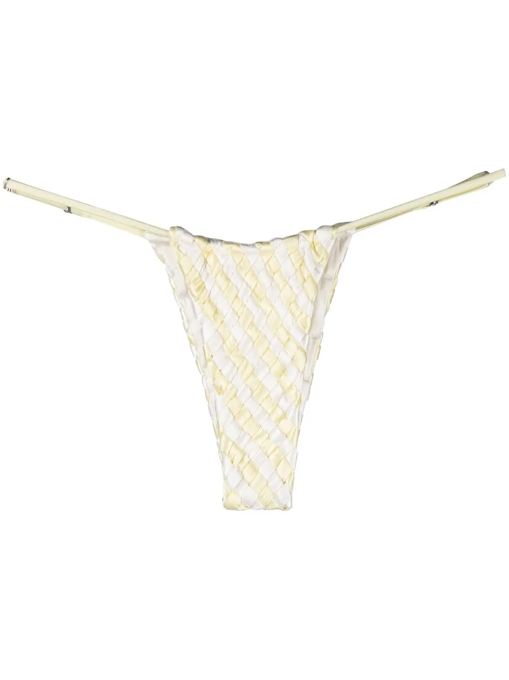 

Isa Boulder interwoven bikini bottoms - White