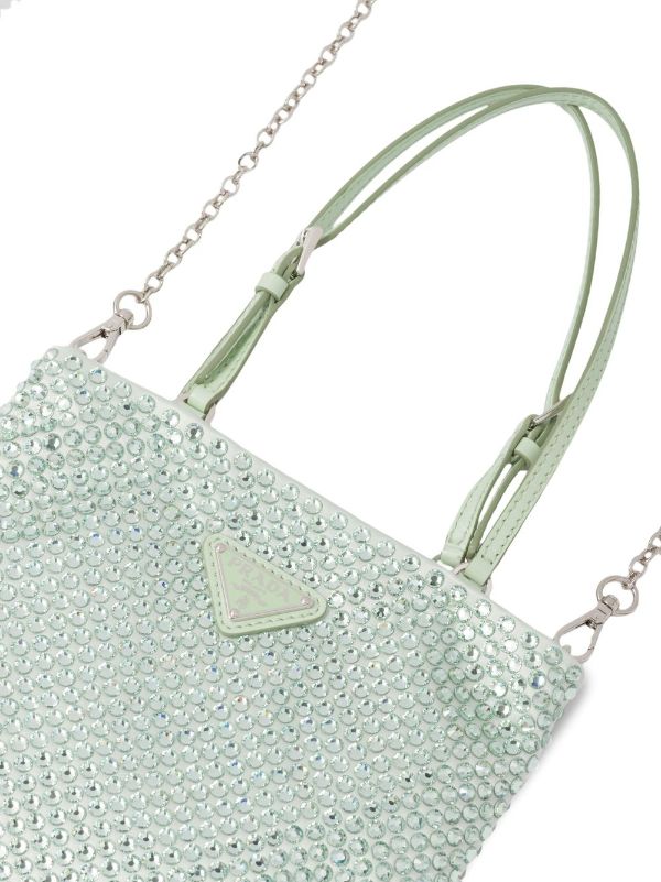 Prada Cleo crystal-embellished Shoulder Bag - Farfetch