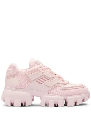 womens pink prada trainers