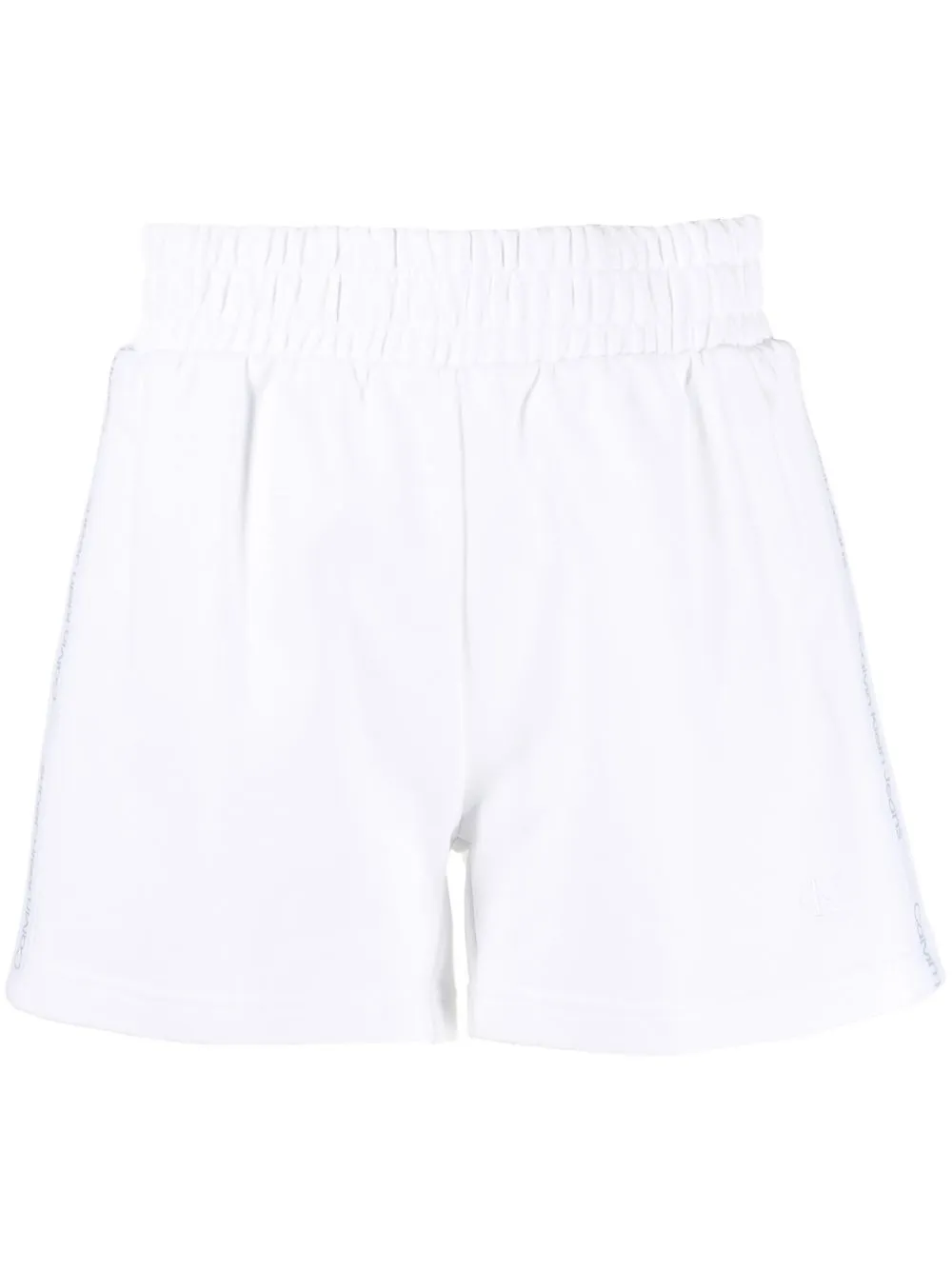 

Calvin Klein Jeans shorts de playa con logo estampado - Blanco