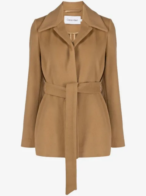 Calvin Klein manteau à simple boutonnage