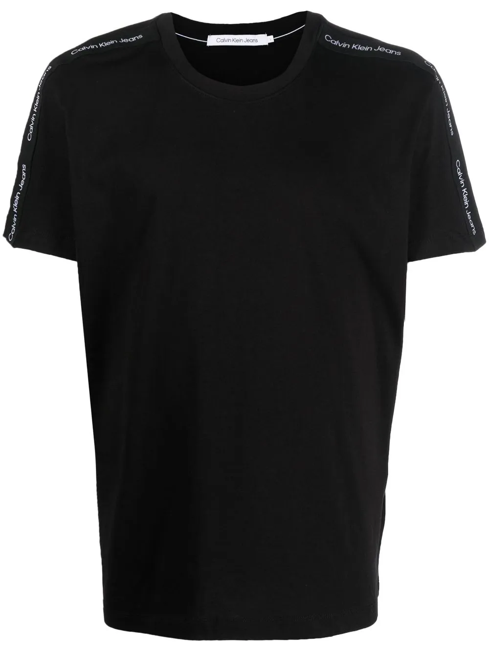 

Calvin Klein Jeans playera con franja del logo - Negro