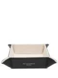 Aspinal Of London leather table tray - Black