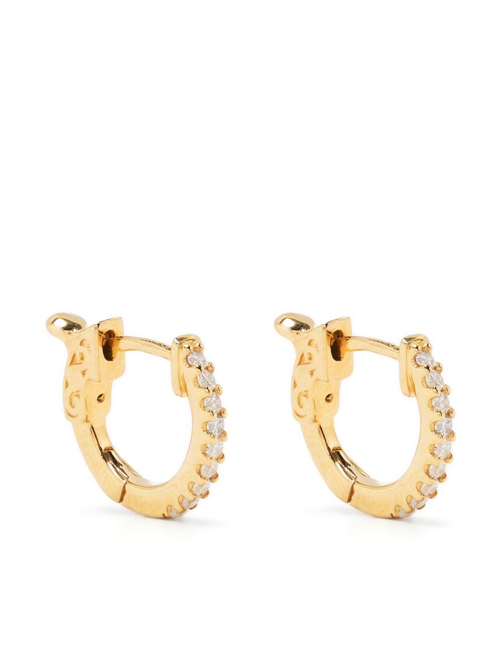 CARAT* LONDON crystal-embellished Baby hoop earrings - Gold