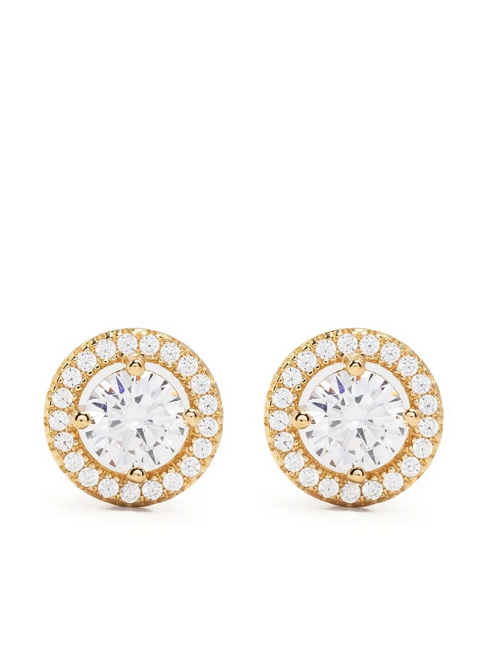 

CARAT LONDON aretes Gwen con apliques - Dorado