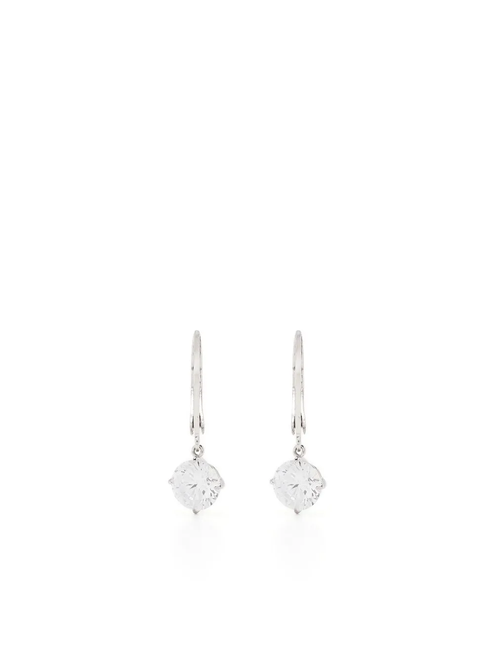 

CARAT* LONDON 9kt white gold Briar crystal drop earrings - Silver