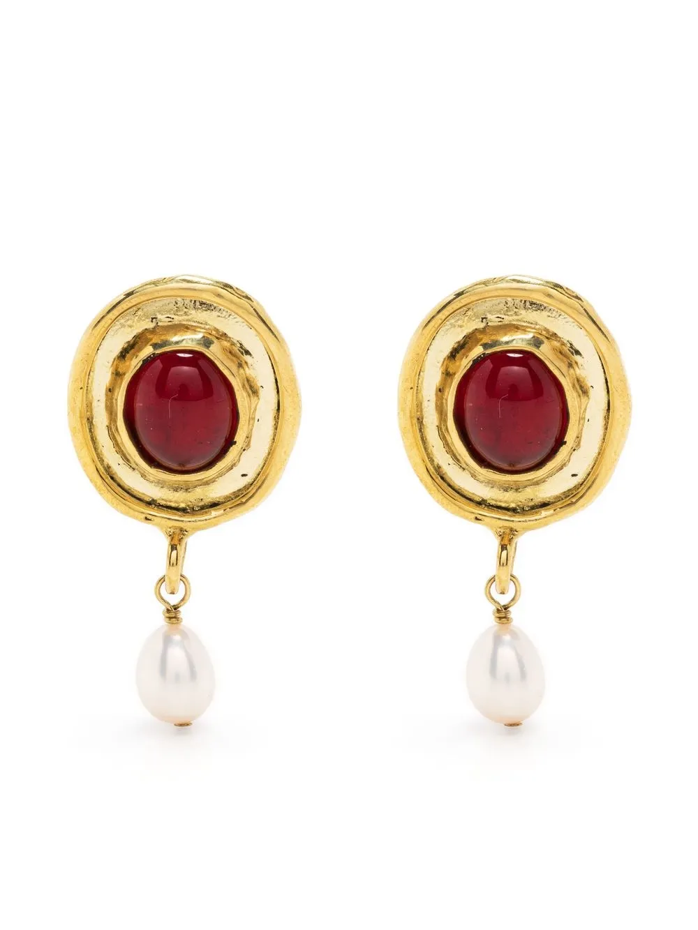 

Mondo Mondo Viva pearl drop earrings - Gold