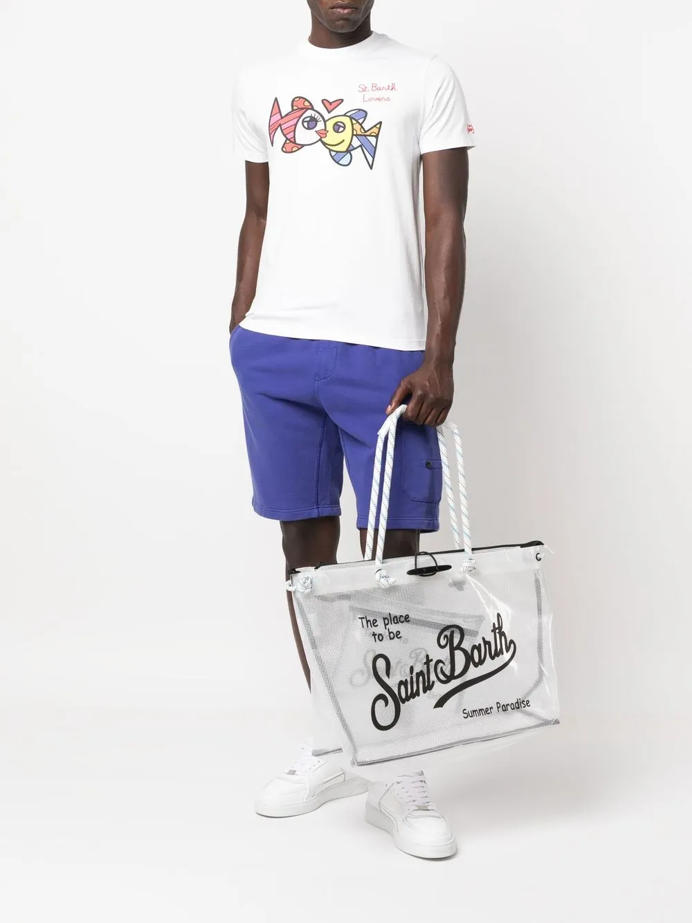 MC2 Saint Barth T-shirt met grafische print - Wit