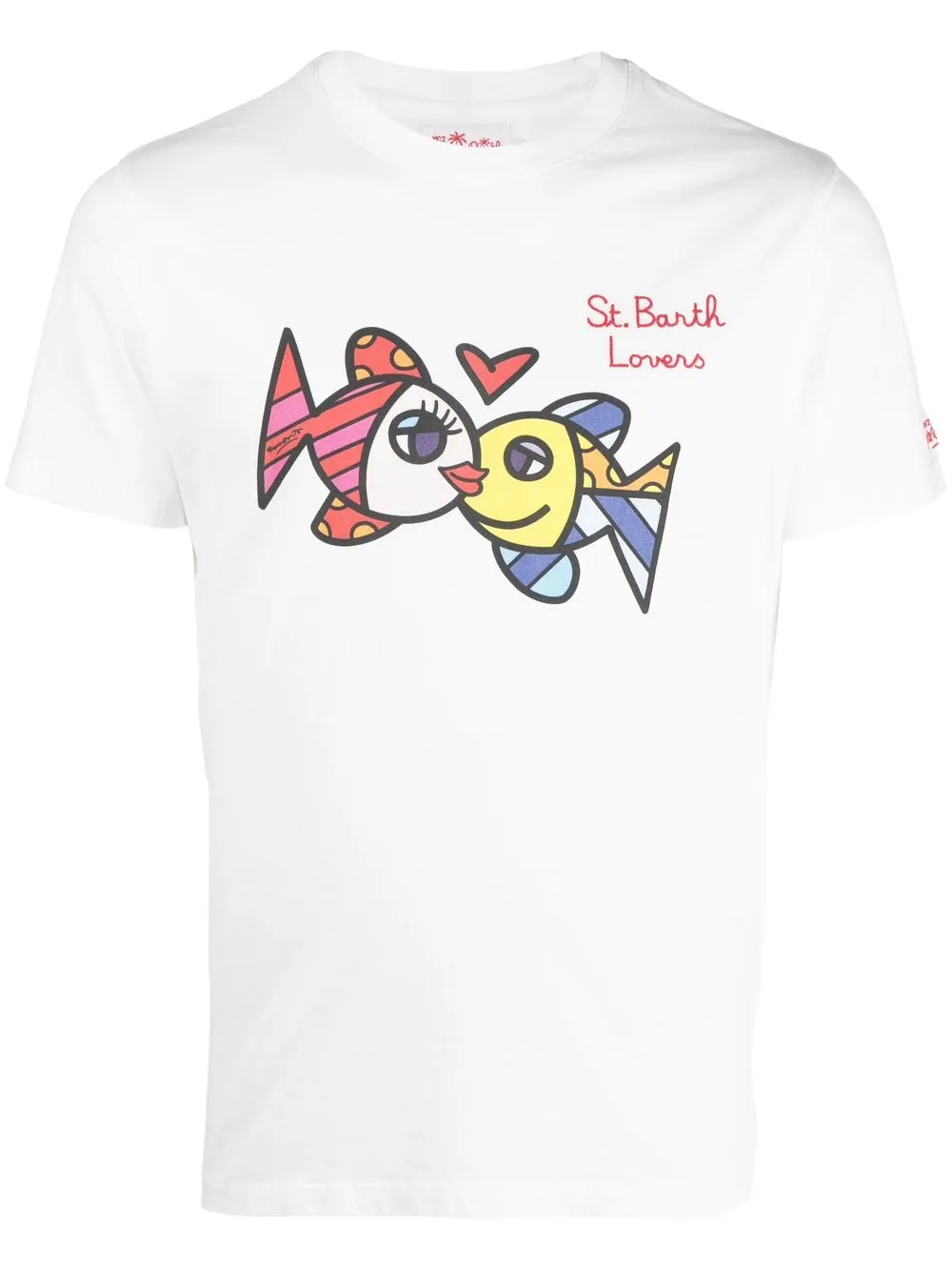 

MC2 Saint Barth playera Lovers con estampado gráfico - Blanco