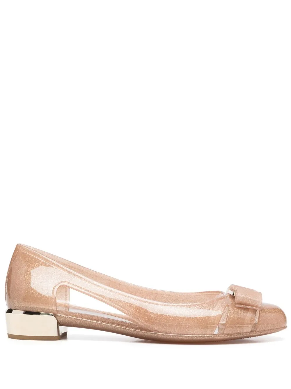 

Ferragamo Vara bow-detail ballerina shoes - Neutrals