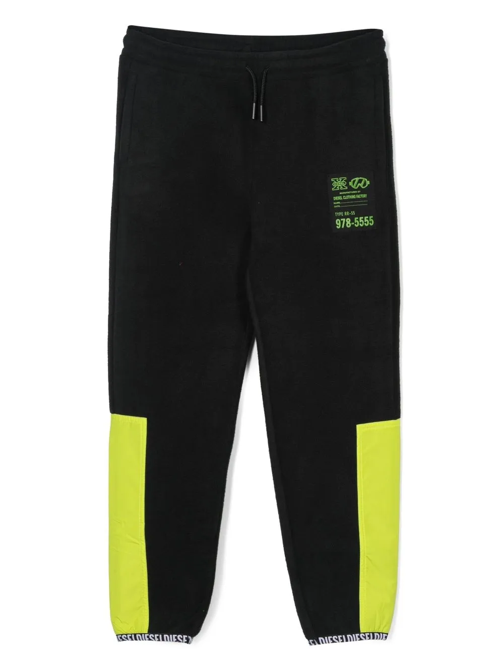 

Diesel Kids pants con parche del logo - Negro